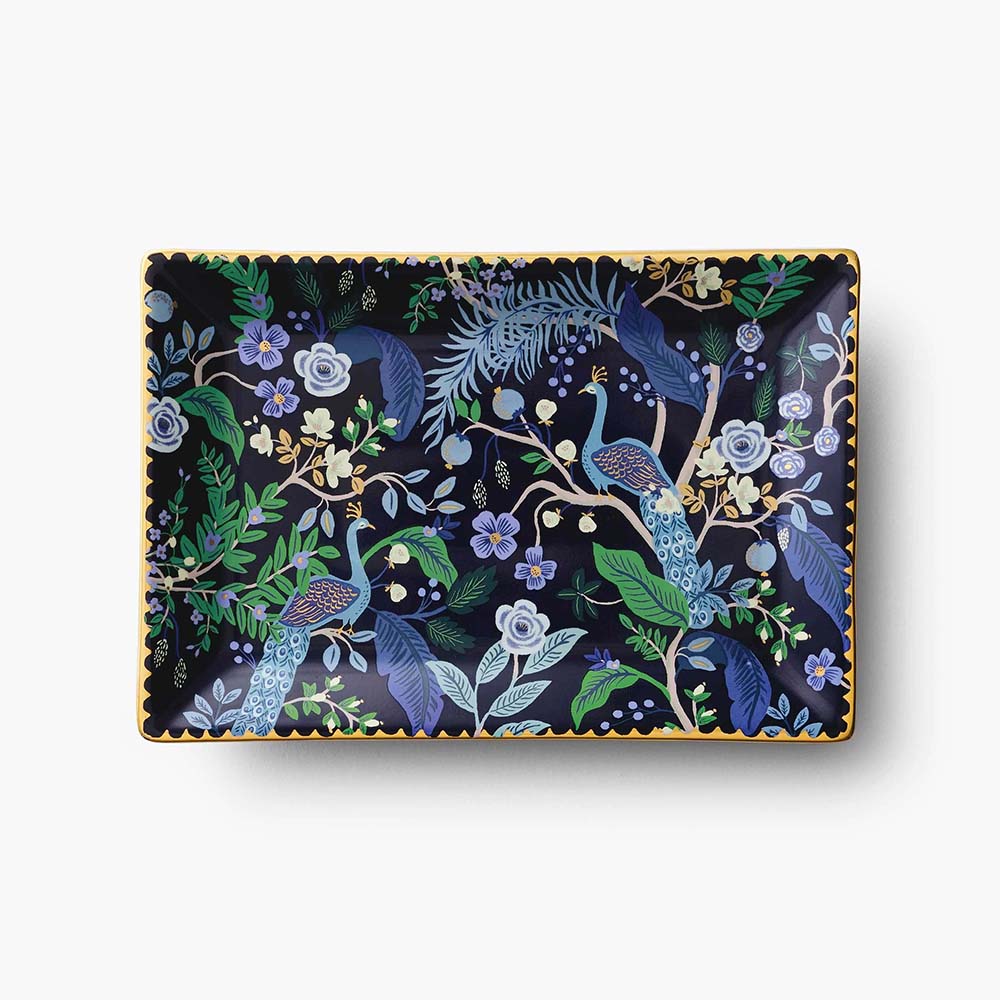 Peacock Porcelain Tray - Rifle Paper Co.