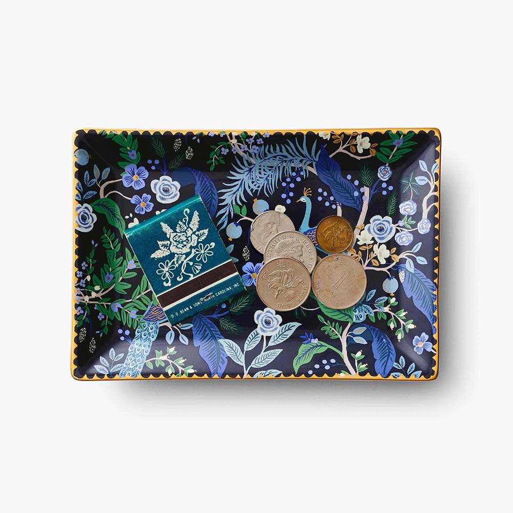 Peacock Porcelain Tray - Rifle Paper Co.
