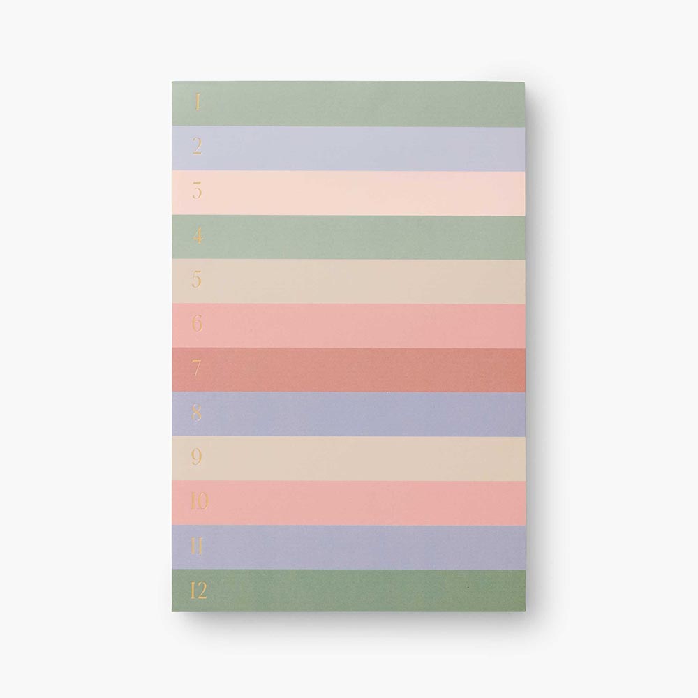Bloc de notas grande, Mute numerado Color Block - Rifle Paper Co.