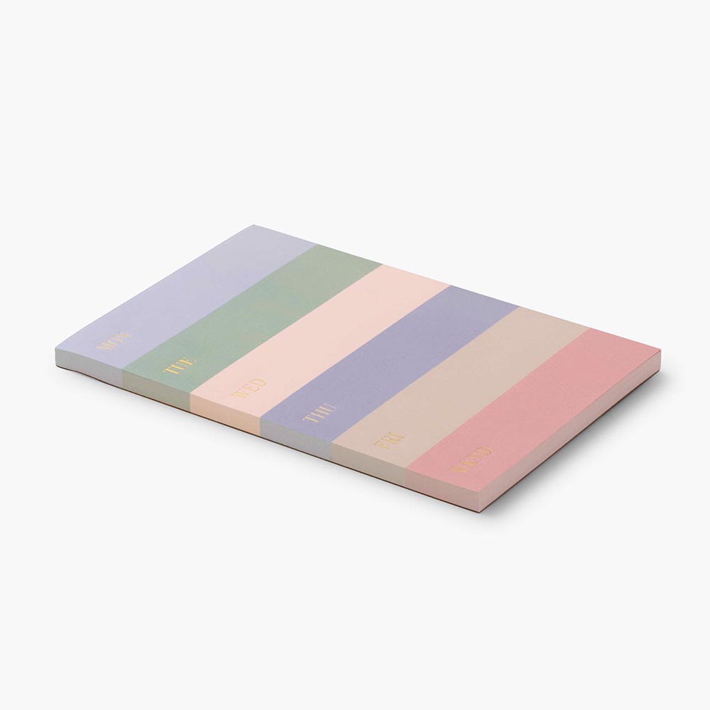 Bloc de notas grande, Mute numerado Color Block - Rifle Paper Co.