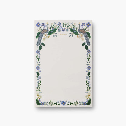 Bloc de notas grande Peacock de Rifle Paper Co.