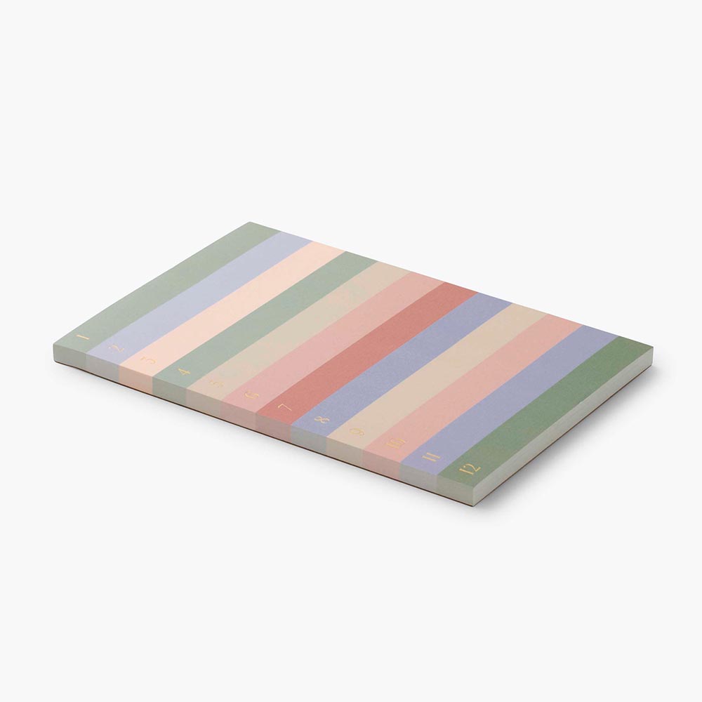 Bloc de notas grande, Mute numerado Color Block - Rifle Paper Co.