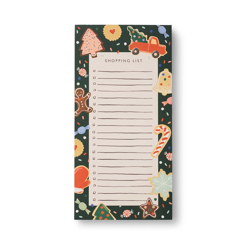 Bloc Lista de la Compra - Christmas Cookies - Rifle Paper Co.
