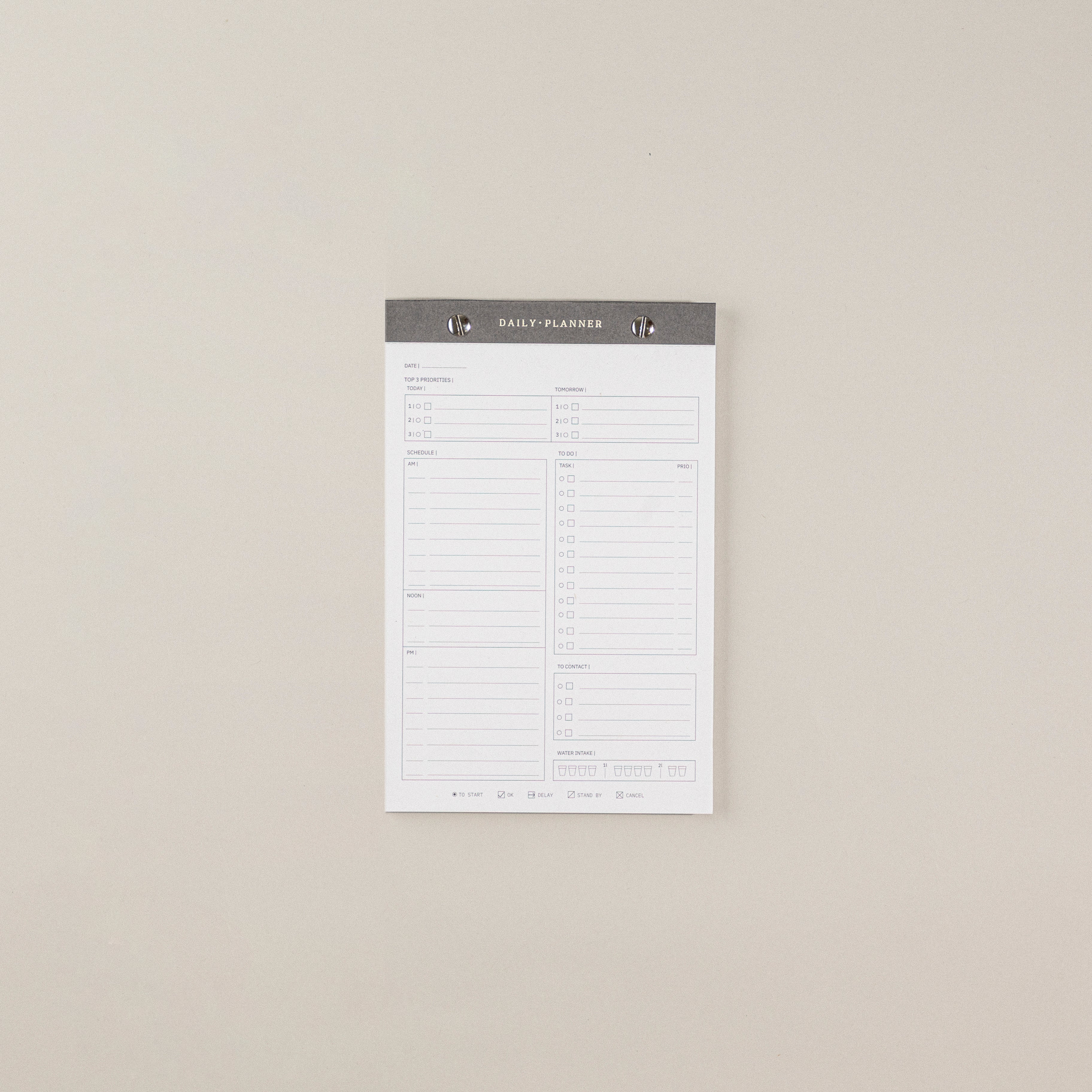 Daily Planner · A5 Notepad