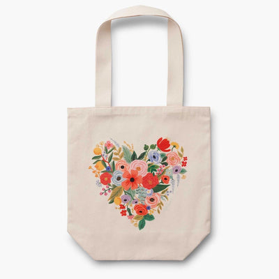 Bolsa de tela (tote bag) - Floral Heart - Rifle Paper
