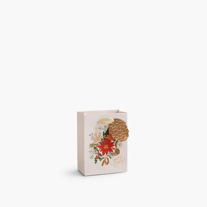 Bolsa de papel navideña Holiday Bouquet