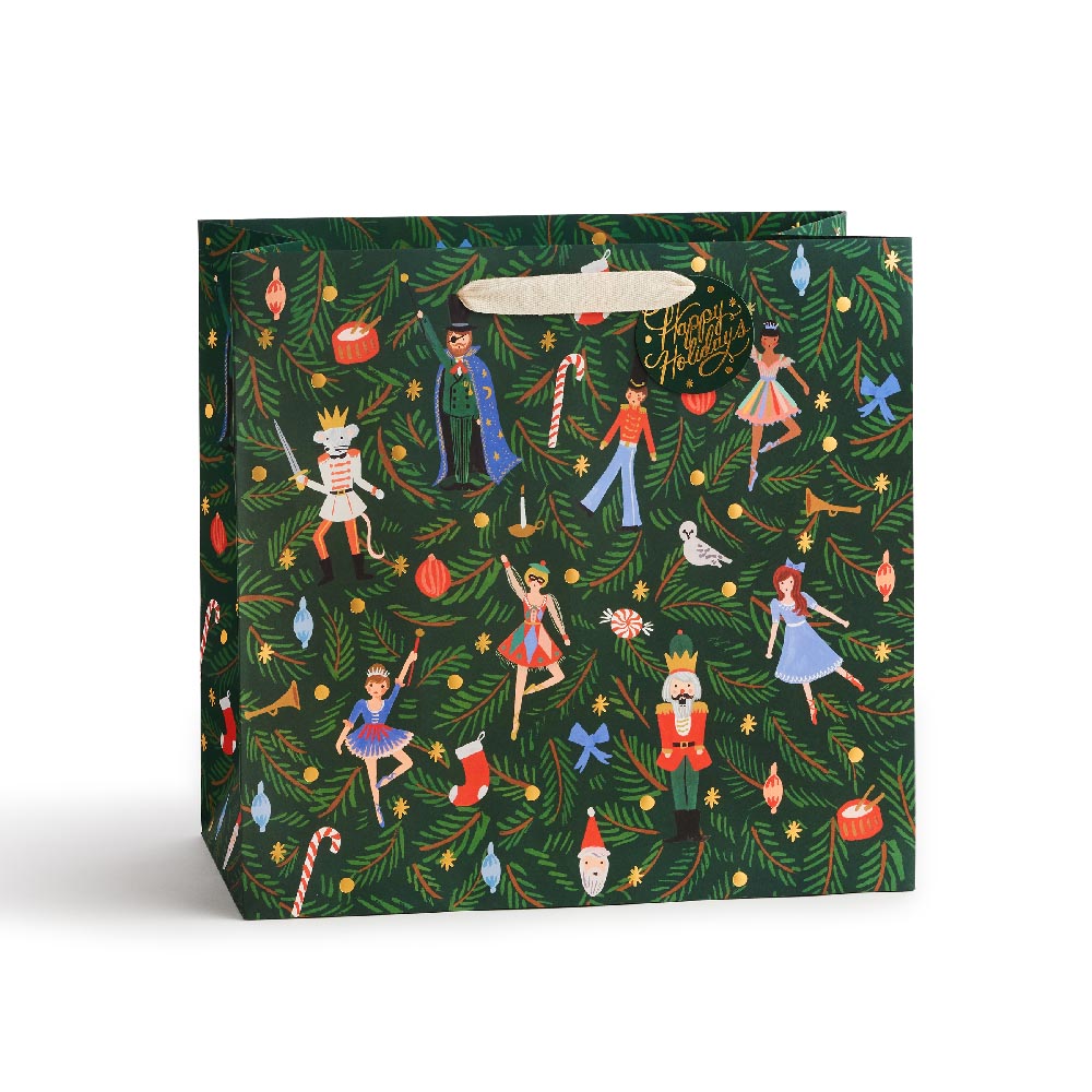 Bolsa de papel navideña Nutcracker