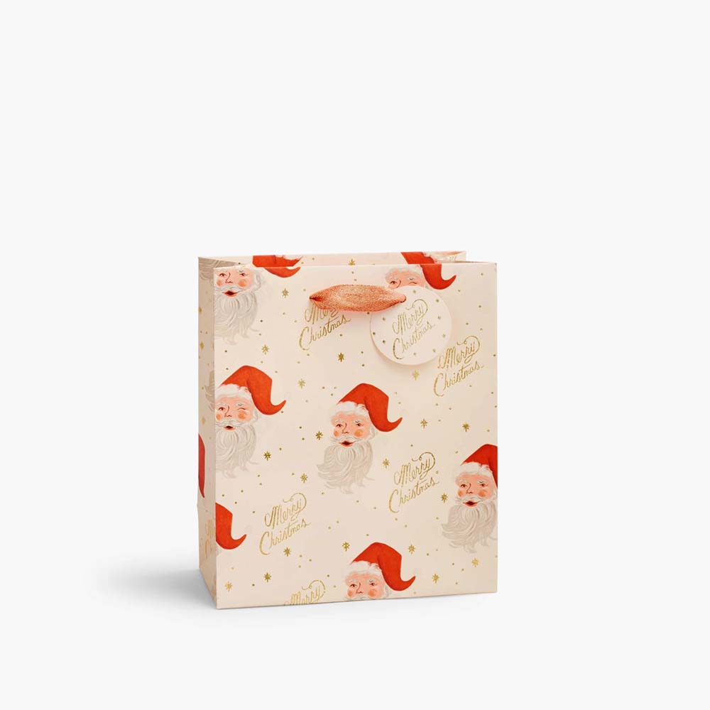 Bolsa de papel navideña Santa