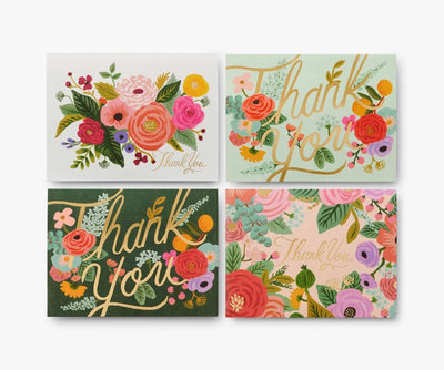 Box of 8 Garden Party Thank You Postcards - Rifle Paper