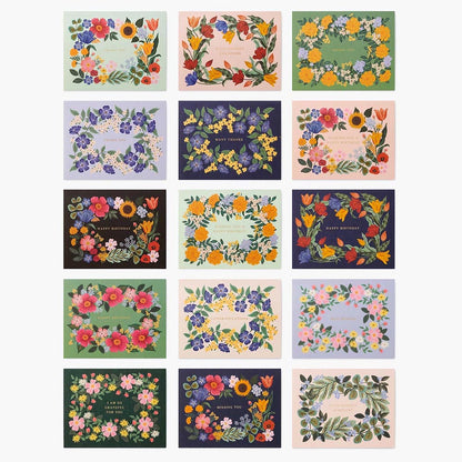 Caja con 15 tarjetas postales - Blossom - Rifle Paper