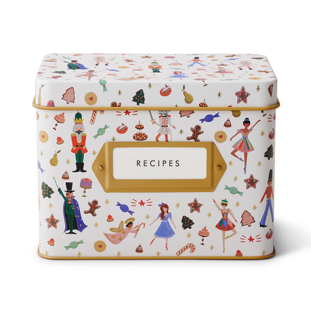 Caja de recetas navideña Nutcracker - Rifle Paper Co.