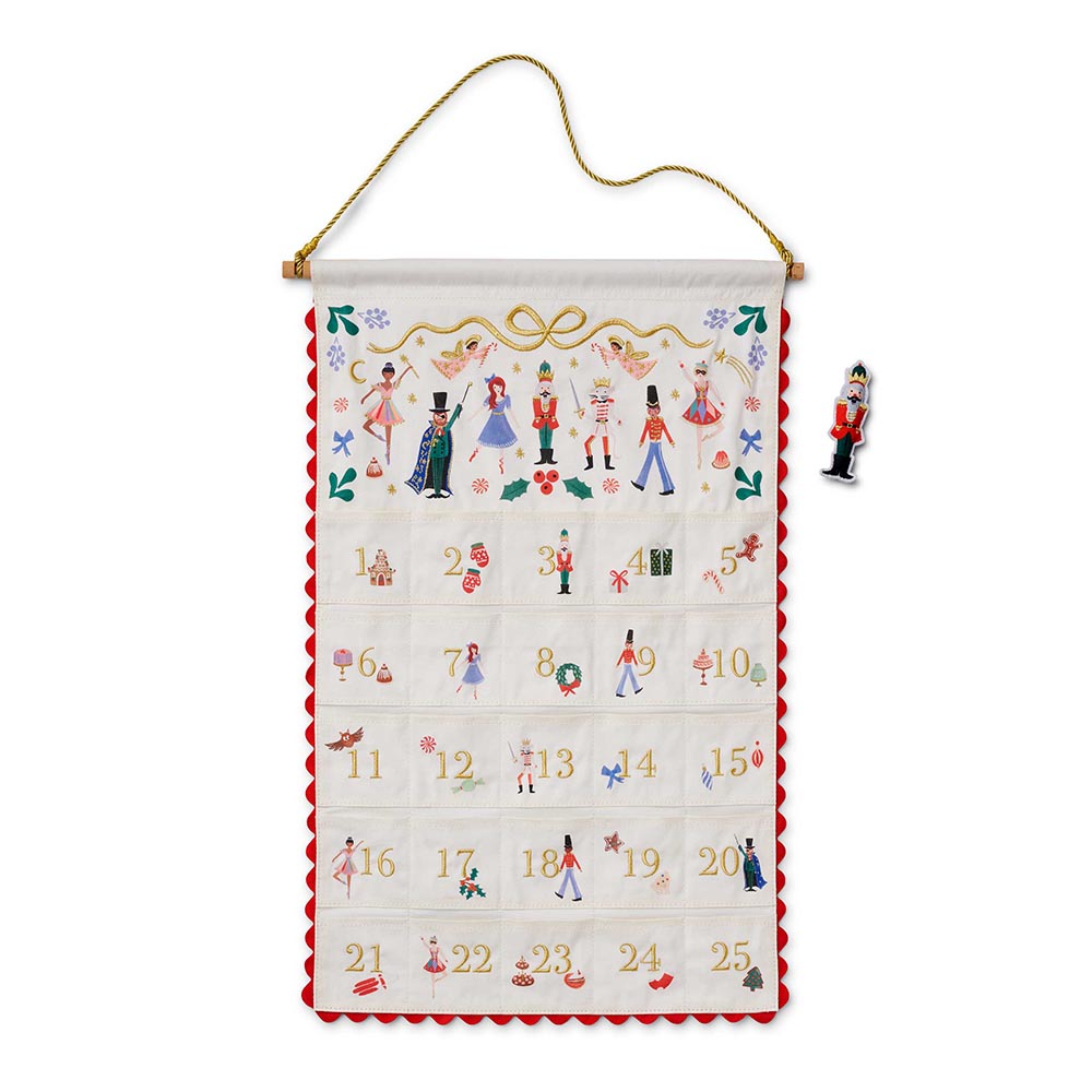 Calendario de Adviento de tela Nutcracker - Rifle Paper Co.