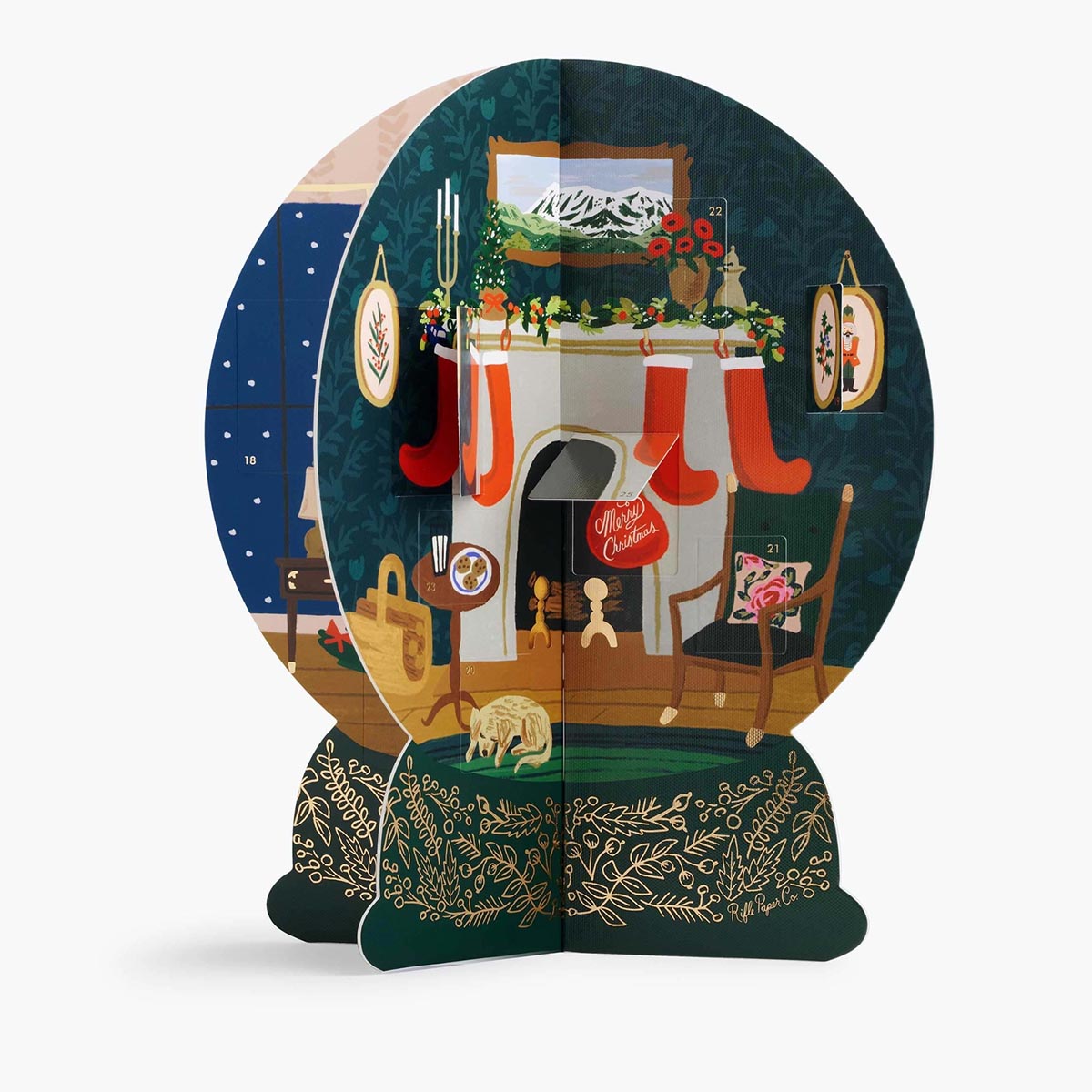 Calendario de Adviento Snow Globe - Rifle Paper Co.