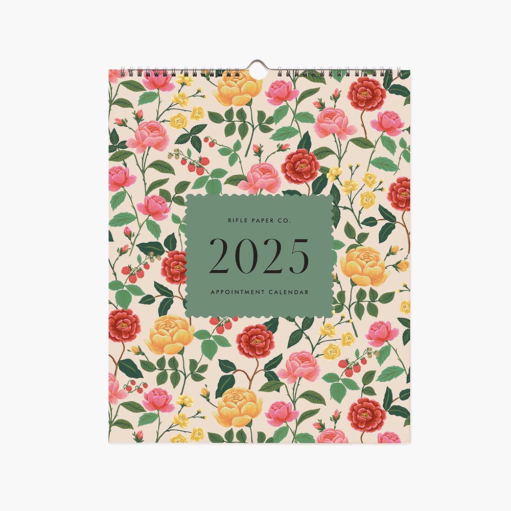 Calendario de pared 2025 Roses - Rifle Paper