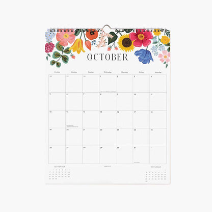 Calendario de pared 2025 Roses - Rifle Paper