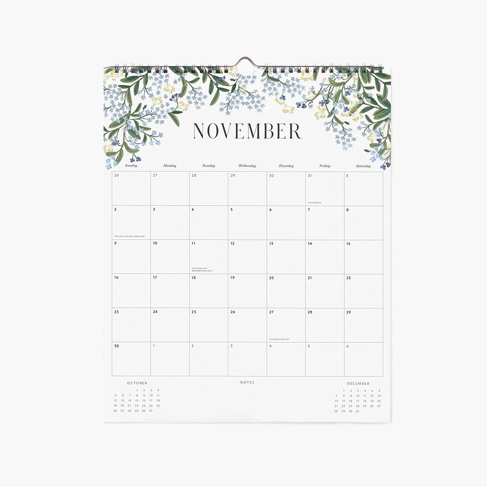 Calendario de pared 2025 Roses - Rifle Paper