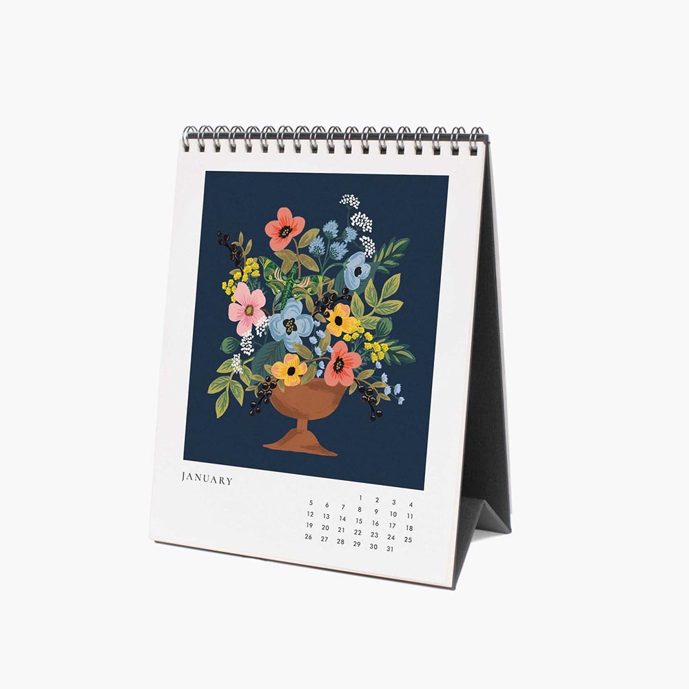 Calendario de sobremesa 2025 Flower Studies - Rifle Paper