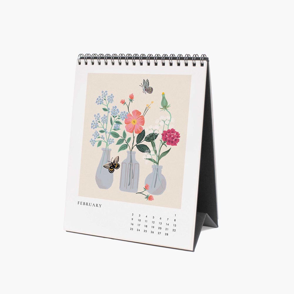 Calendario de sobremesa 2025 Flower Studies - Rifle Paper