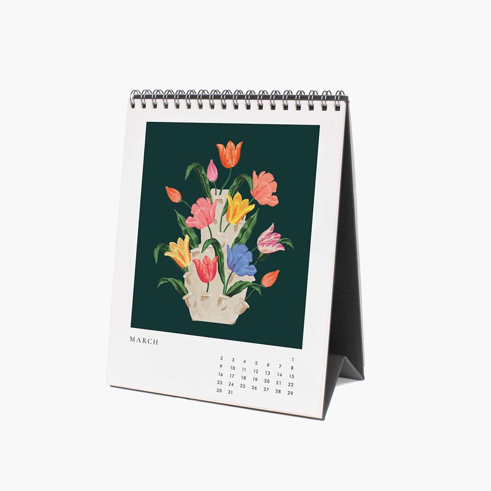 Calendario de sobremesa 2025 Flower Studies - Rifle Paper