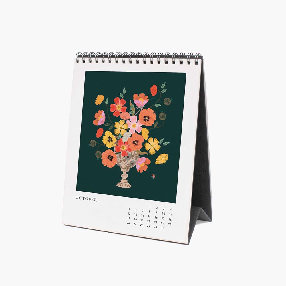 Calendario de sobremesa 2025 Flower Studies - Rifle Paper