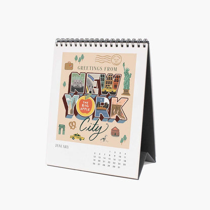 Calendario de sobremesa 2025 Greetings from arround the World - Rifle Paper