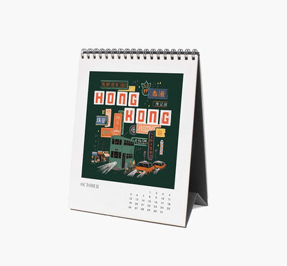 Calendario de sobremesa 2025 Greetings from arround the World - Rifle Paper