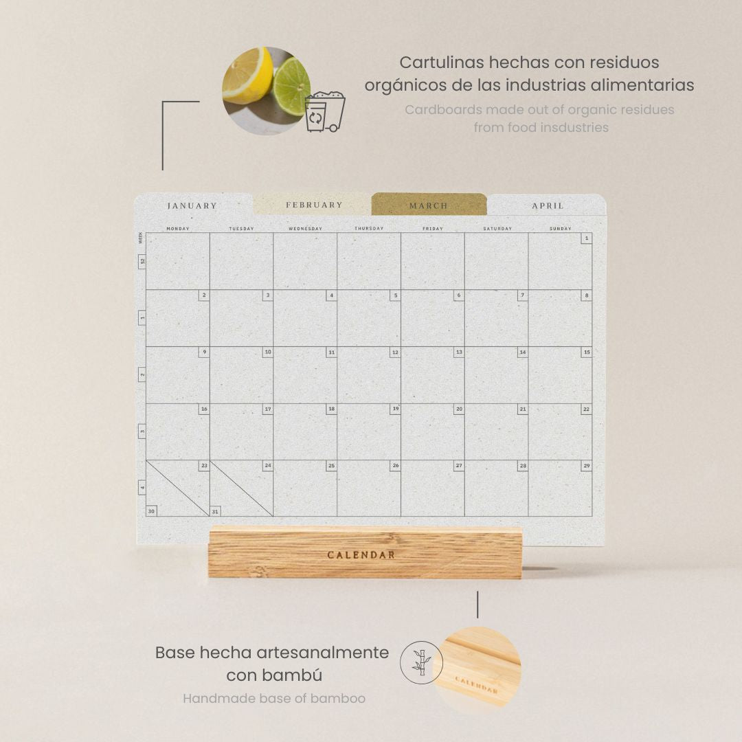 Calendario 2025 · Bambú