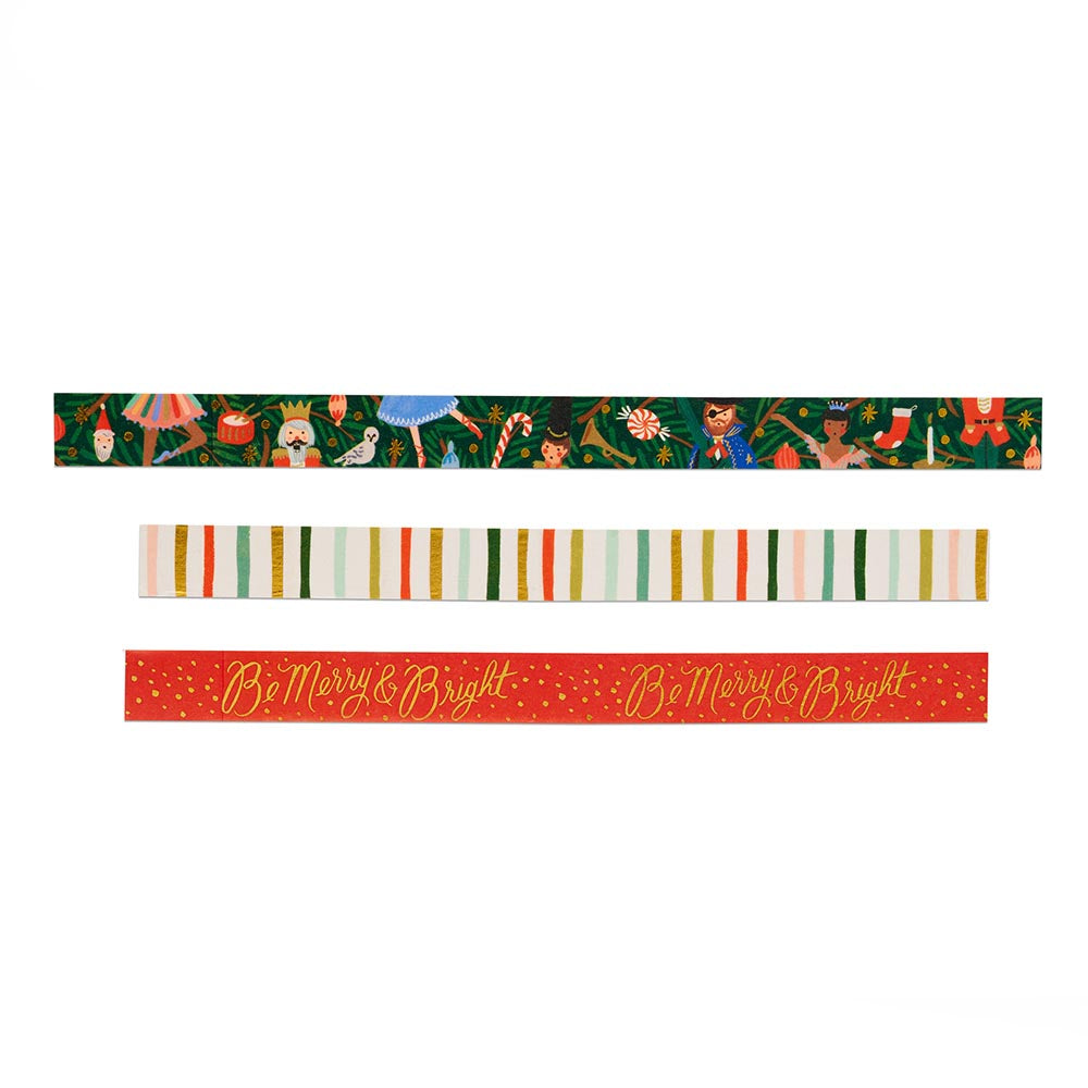 Cinta Adhesiva Nutcracker Holiday Paper Tape