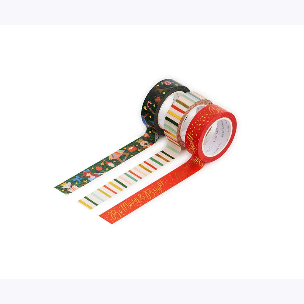 Cinta Adhesiva Nutcracker Holiday Paper Tape