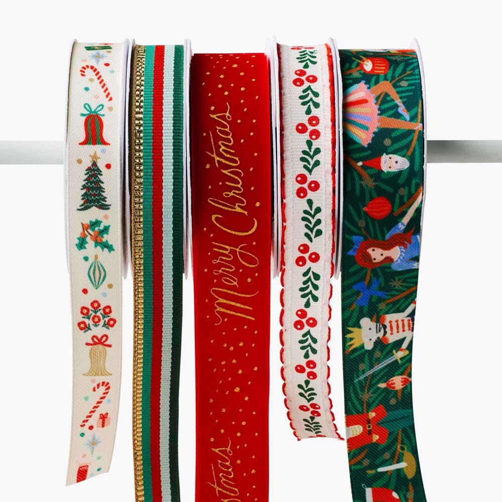 Set 5 bobines de cintes de Nadal Holiday - Rifle Paper