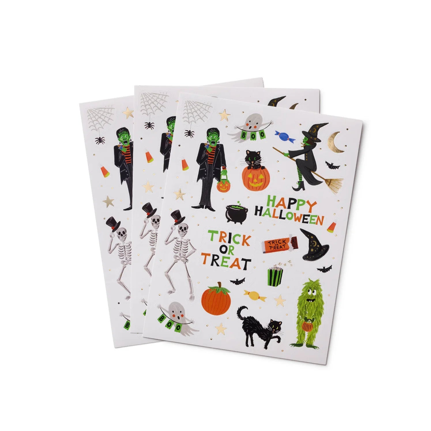 Set de 3 Hojas de Stickers Halloween - Rifle Paper