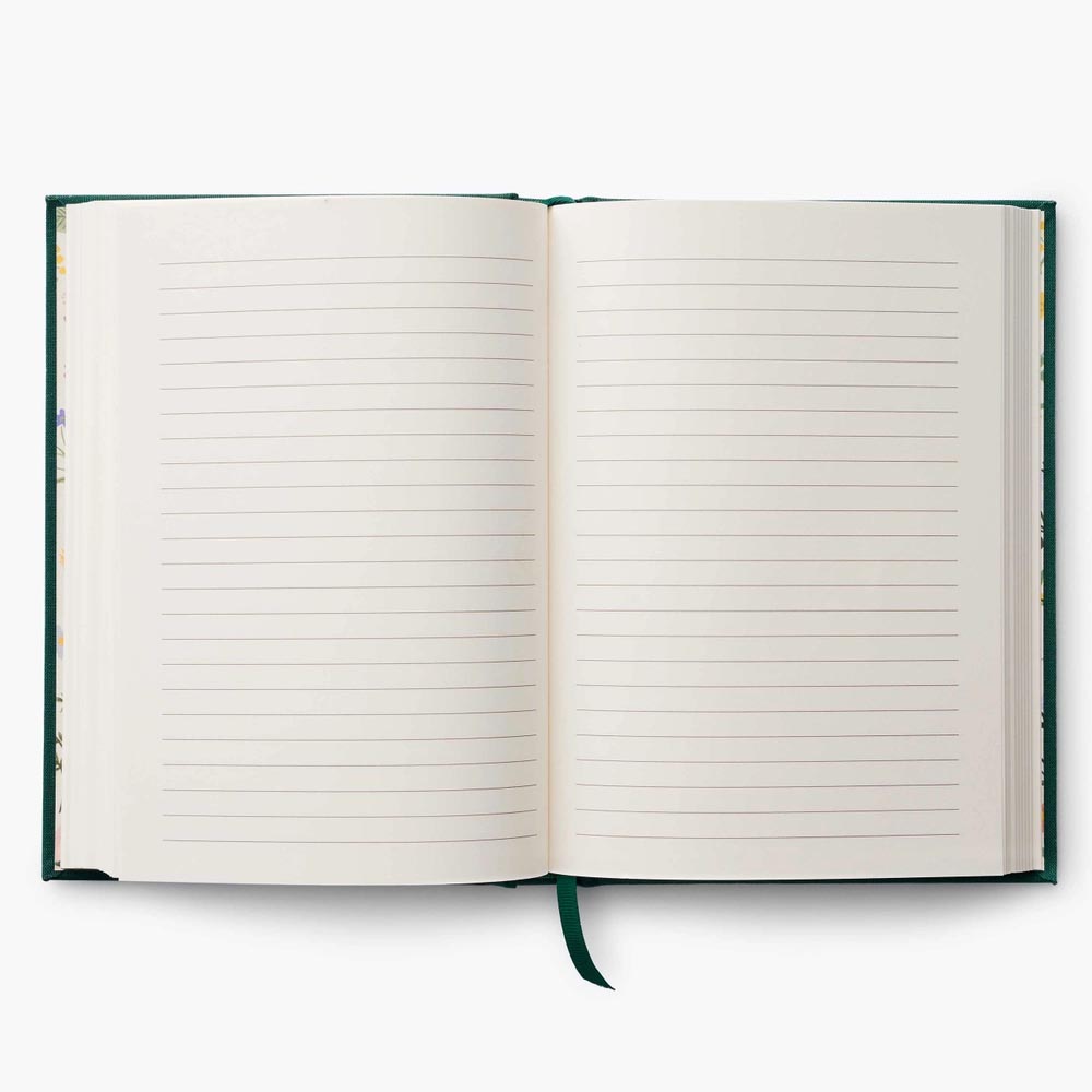 Diario personal encuadernado en tela bordada Always Flowers - Rifle Paper