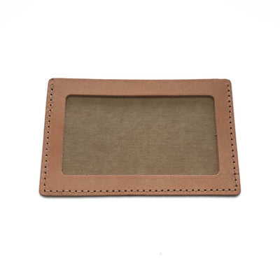 Leather label holder 100x75mm