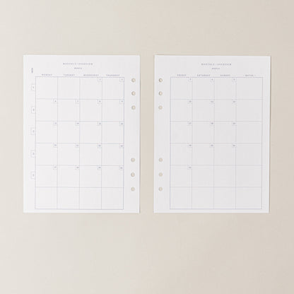 Recambio de papel reciclable con calendario 2022-2023 para tomar notas