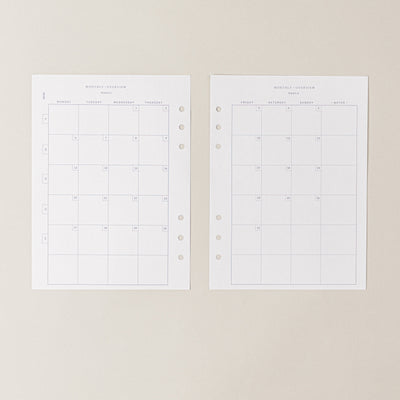 Recambio de papel reciclable con calendario 2022-2023 para tomar notas