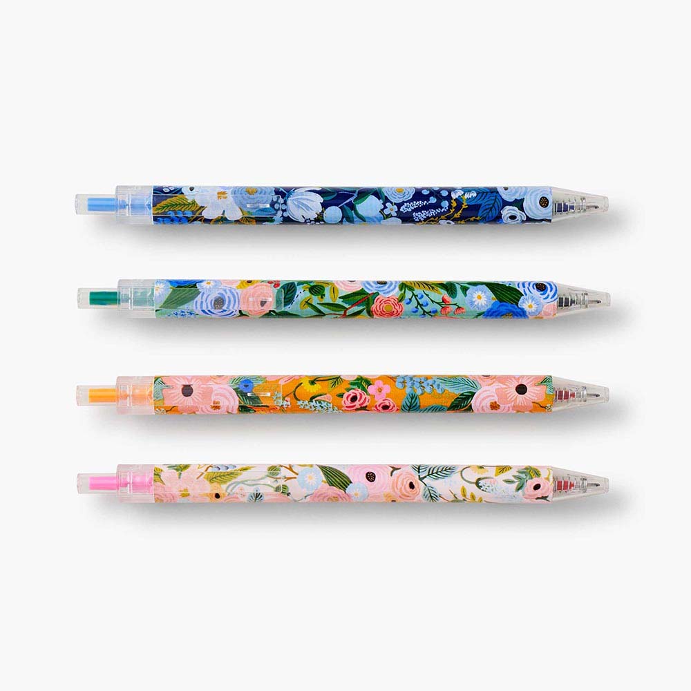 Set de 4 bolígrafos de gel Garden Party - Rifle Paper co.