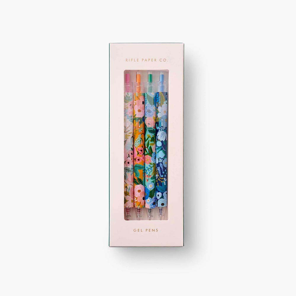 Set de 4 bolígrafos de gel Garden Party - Rifle Paper co.