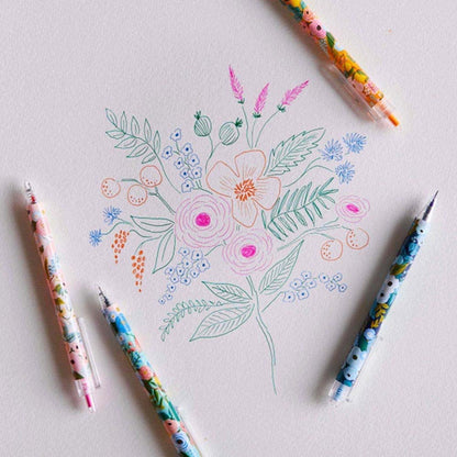 Set de 4 bolígrafos de gel Garden Party - Rifle Paper co.