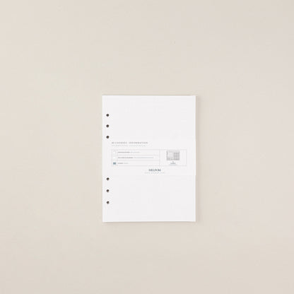 Recambio de papel reciclable con asignaturas pack