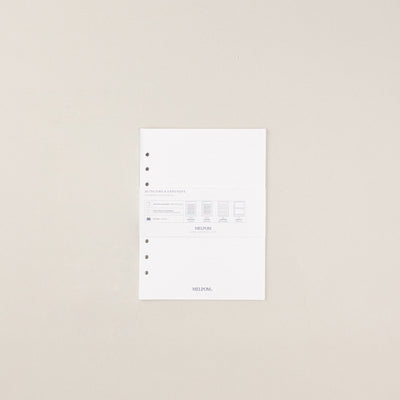 Recambio de papel reciclable con balance de gastos pack