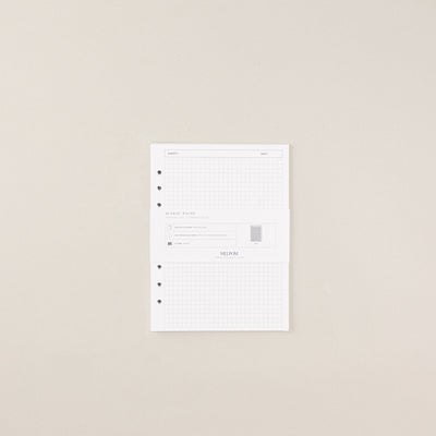 Recambio de papel reciclable con hojas con cuadricula pack