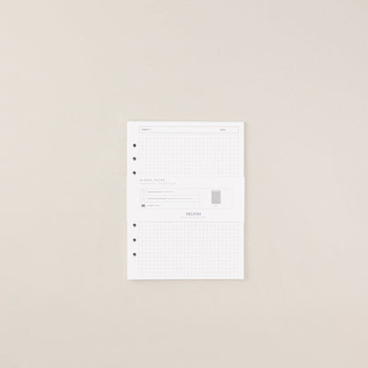 Recambio de papel reciclable con hojas con cuadricula pack