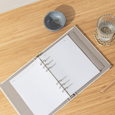 Recambio de papel reciclable con hojas lisas