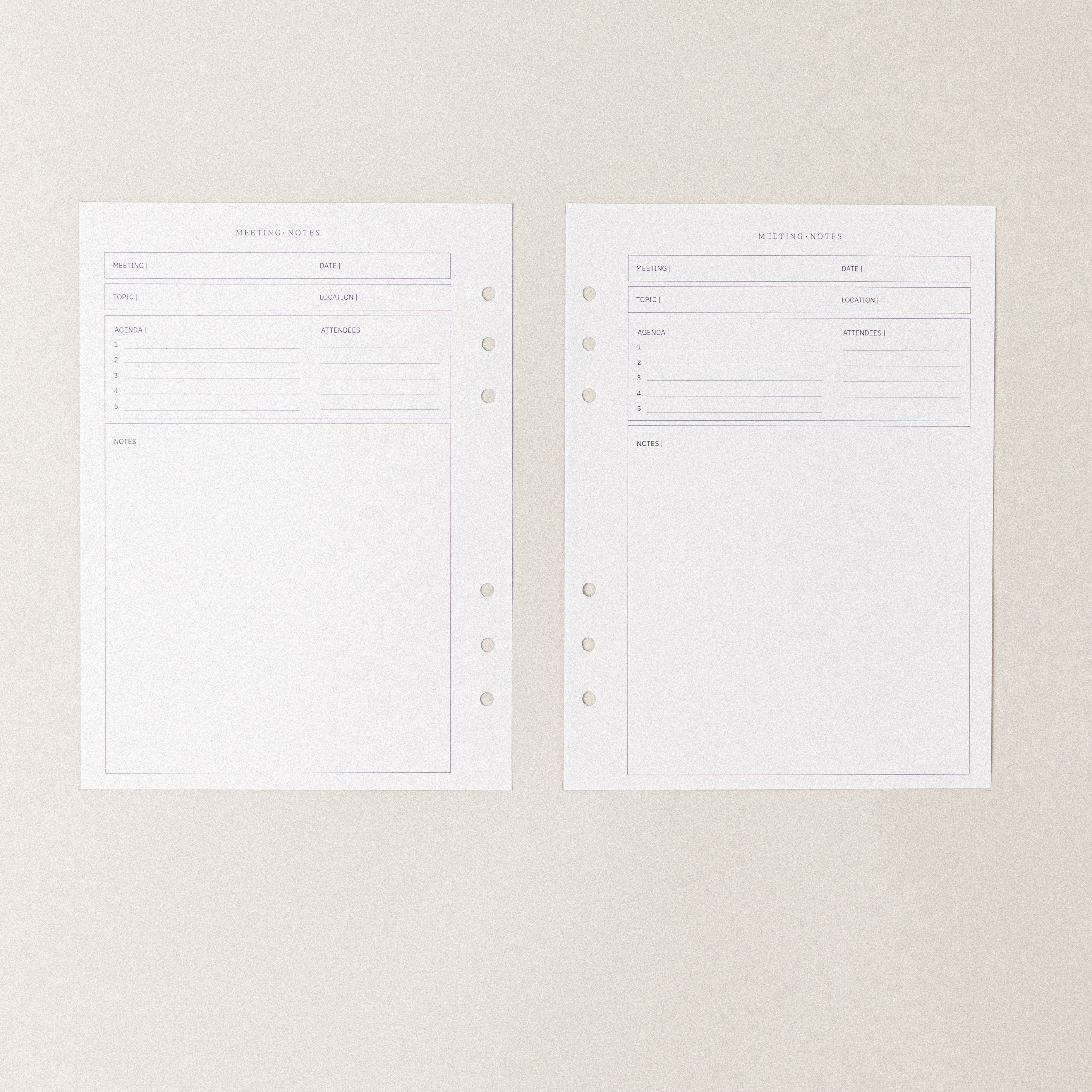 Recambio de papel reciclable para notas de reuniones para organizacion