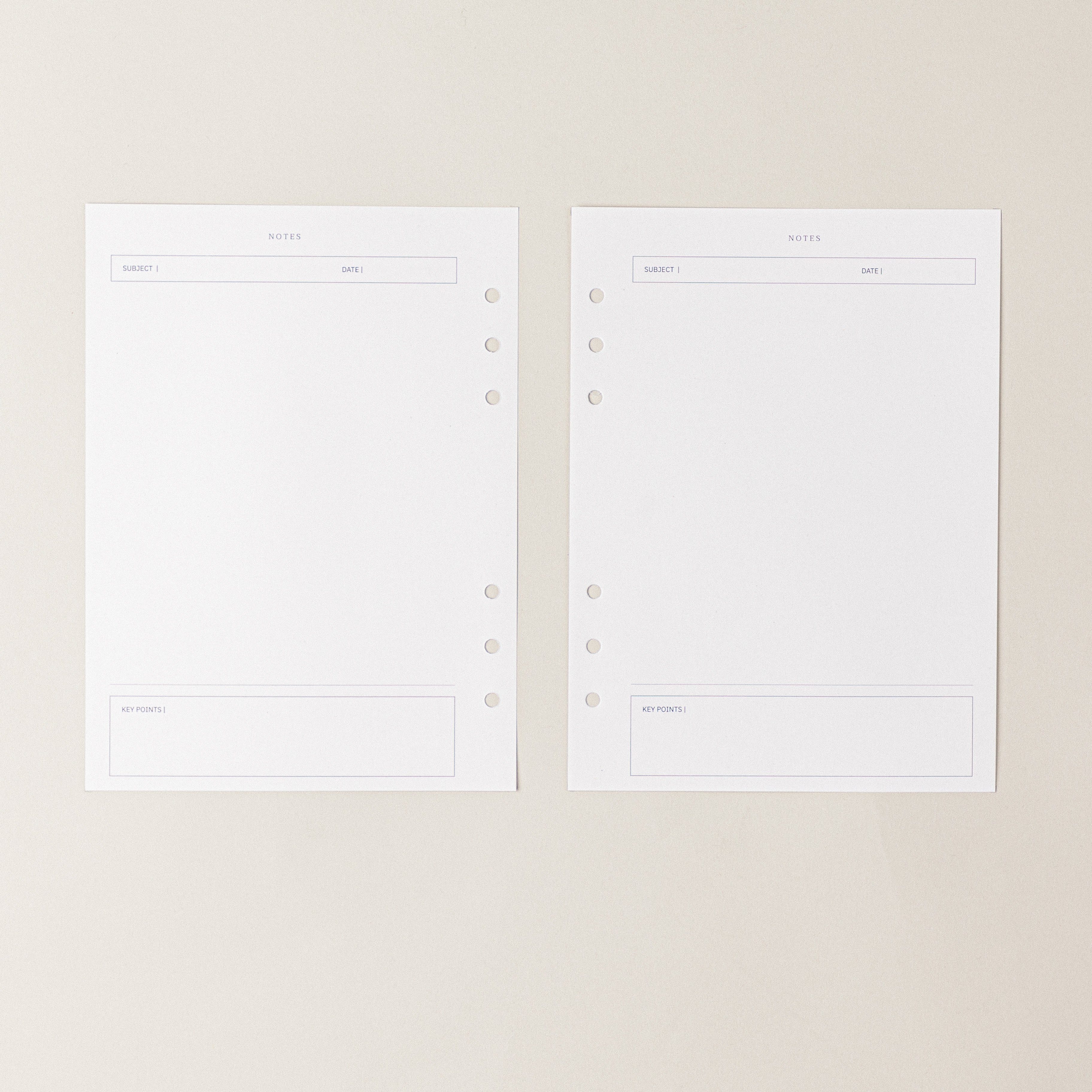 Recambio de papel reciclable para tomar notas para organizacion