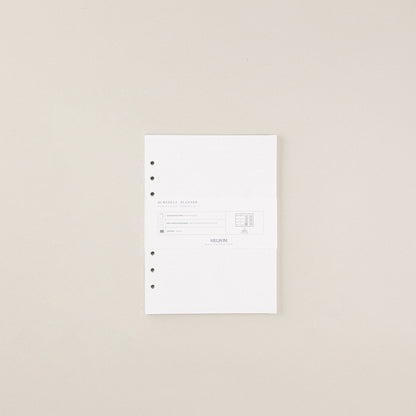 Recambio de papel reciclable con planificador semanal sin fechas pack