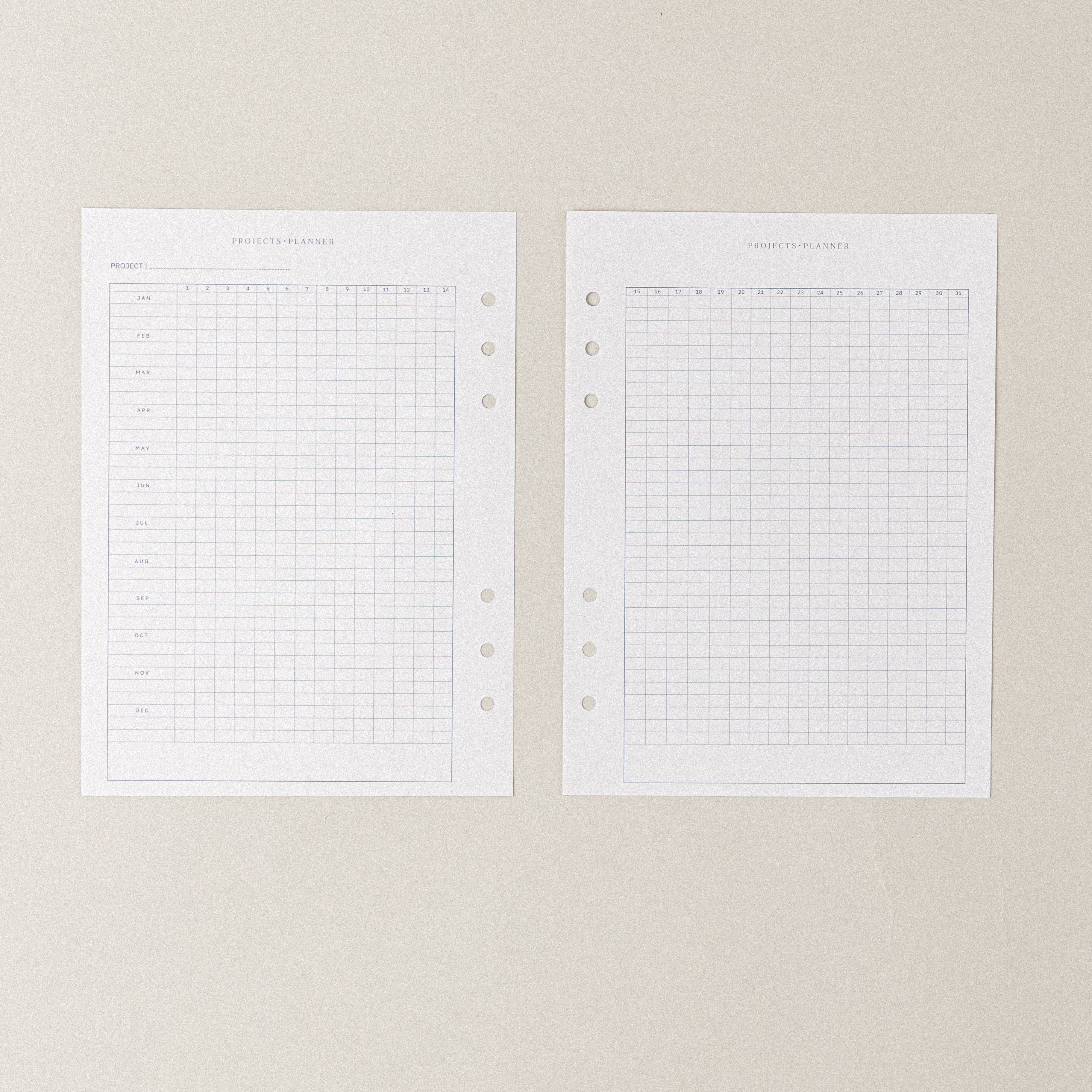 Recambio de papel reciclable para proyectos para agenda