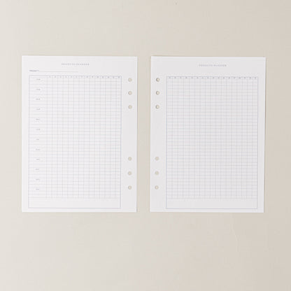 Recambio de papel reciclable para proyectos para agenda