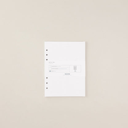 Recambio de papel reciclable con planificador de tareas pack