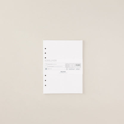 Recambio de papel reciclable para planear viajes pack